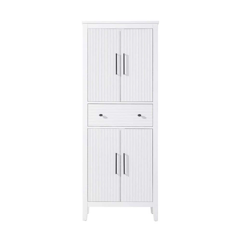28 in. W x 18 in. D x 72 in. H White Freestanding Linen Cabinet price history on PriceWatchPro