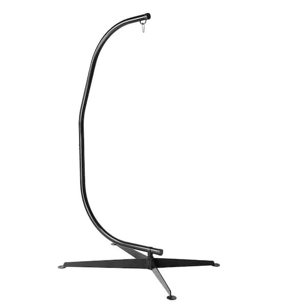 Karl home 6.7 ft. Metal Hammock Stand in Black