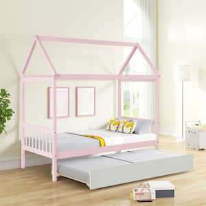 Brionna twin canopy bed with outlet trundle