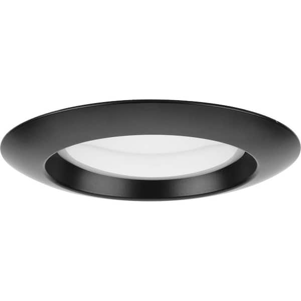 Progress Lighting Intrinsic 4 in. LED Black Round Eyeball Recessed Light Trim 5CCT