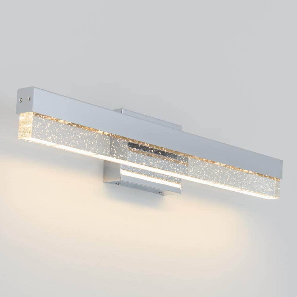 Essence Chrome Integrated LED Bubble Bar Vanity Light