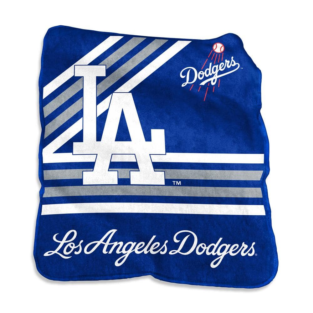 logobrands LA Dodgers Multi Colored Raschel Throw 515 26C The Home Depot