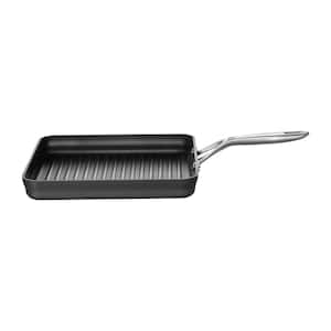 Motion 11 in. x 11 in. Aluminum Hard Anodized Nonstick Square Grill Pan