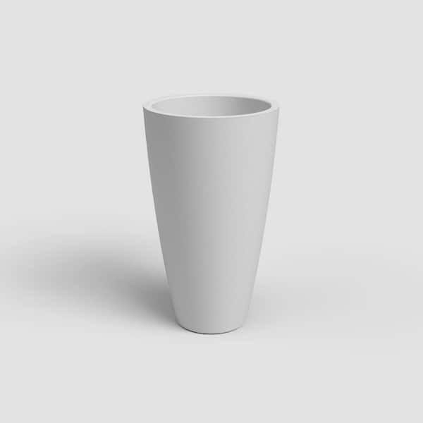 15.7 in. Dia. x 27.5 in. H Plastic Havana High Limestone Pot