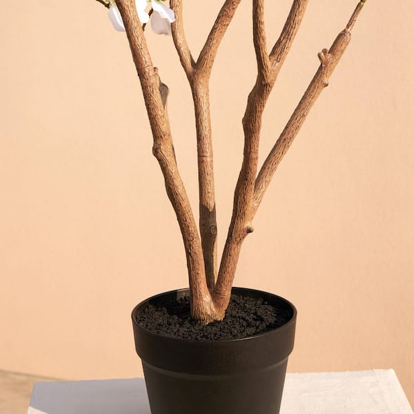 DR.Planzen 4 ft. Artificial Dogwood Flowers with White Faux