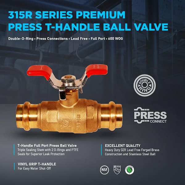 Brass Ball Valve No Leakage for Heating Electric Ball Valve Air Conditioning High Strength Industry 1-1/2 