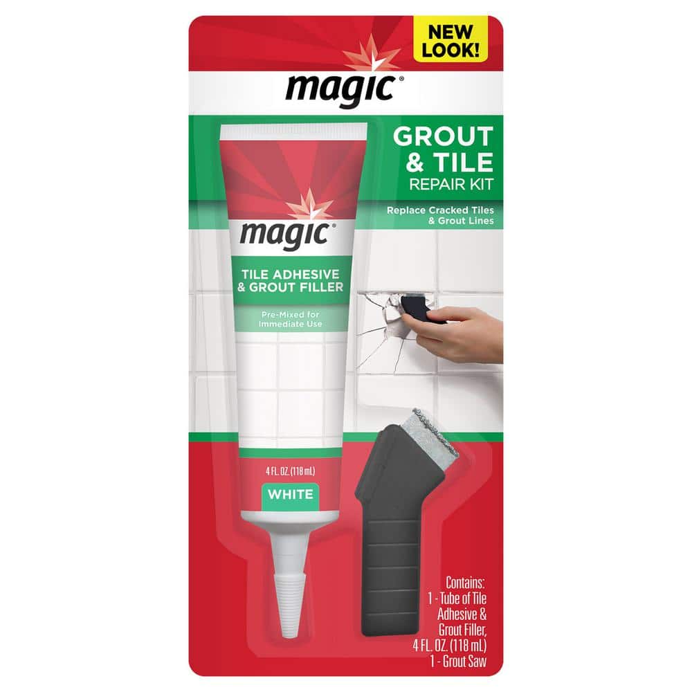 Magic 4 oz. Grout Restore Kit with Premixed Grout and Saw 3013