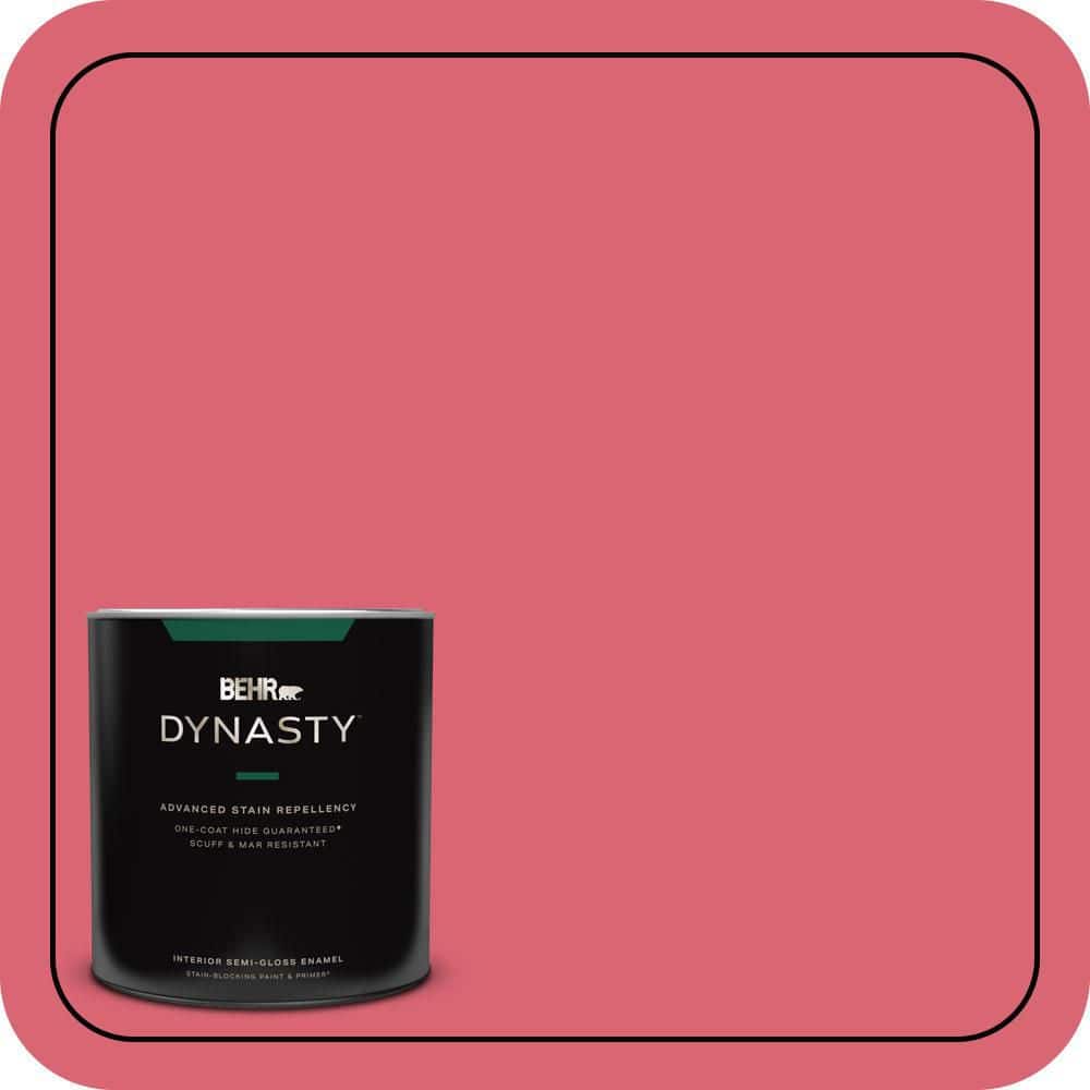1 qt. #P150-5A Strawberry Taffy Semi-Gloss Enamel Interior Stain-Blocking Paint and Primer price history on PriceWatchPro