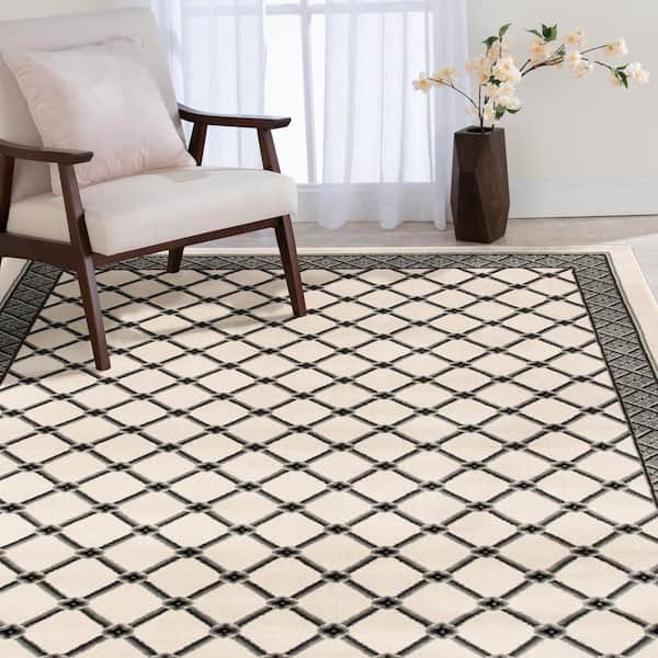 Stratford Bedford Birch/Sterling 5 ft. x 8 ft. Area Rug