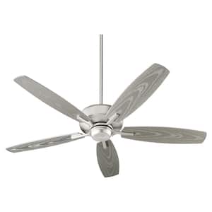 Breeze Patio 52 in. Indoor/Outdoor Satin Nickel Ceiling Fan