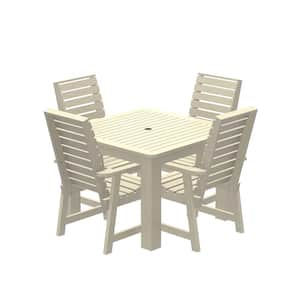 Glennville 5-Pieces Square Recycled Plastic Outdoor Dining Set