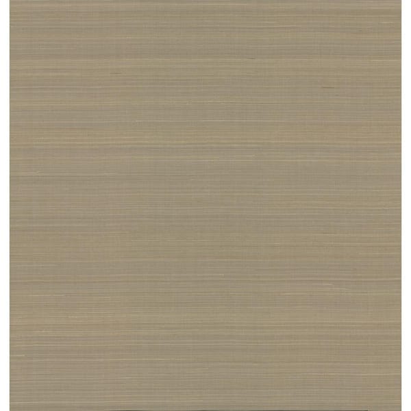 York Wallcoverings Taupe Abaca Weave Paper Unpasted Matte Wallpaper (36 in. x 24 ft.)
