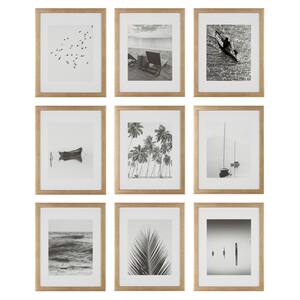 8 in. x 10 in. Gold Hanging Picture Frame Set of 9