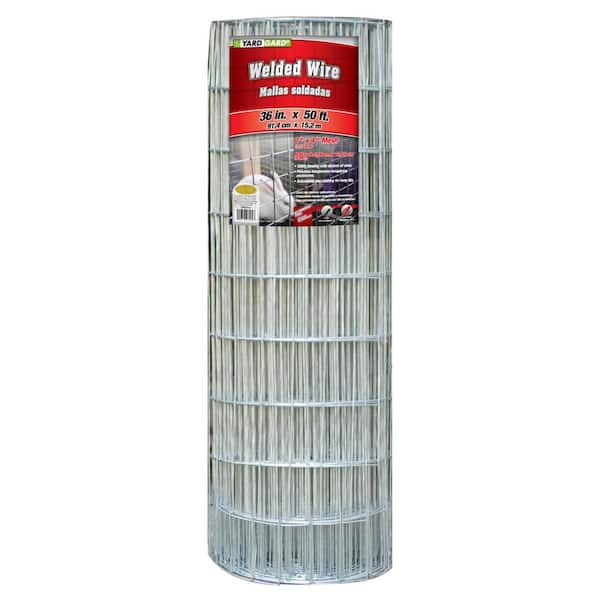 YARDGARD 2 in. x 3 ft. x 50 ft. 14-Gauge Galvanized Steel Welded Wire ...