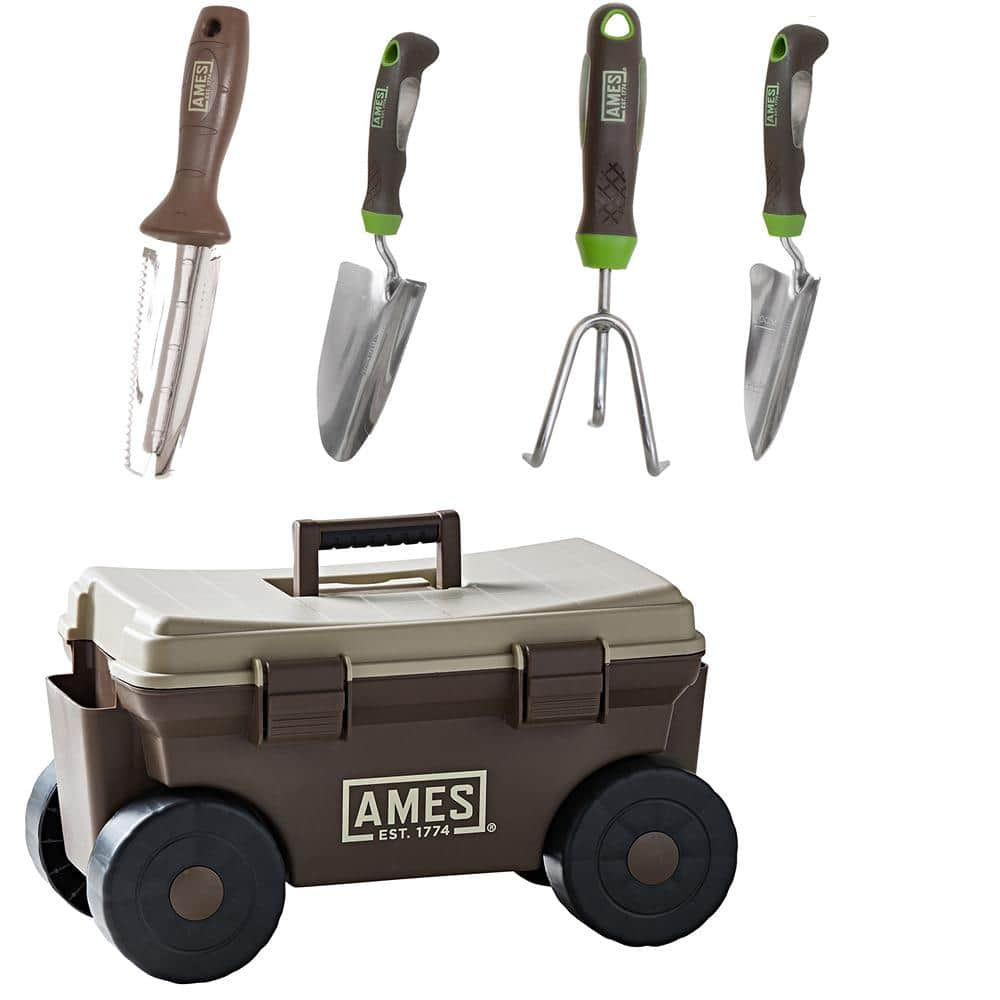 Ames 5Piece Digging, Transferring, and Cultivating Garden Tool Set