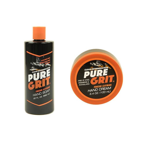 PURE GRIT Men's 20 oz. Hand Wash and 3.4 oz. Hand Cream Combo Pack