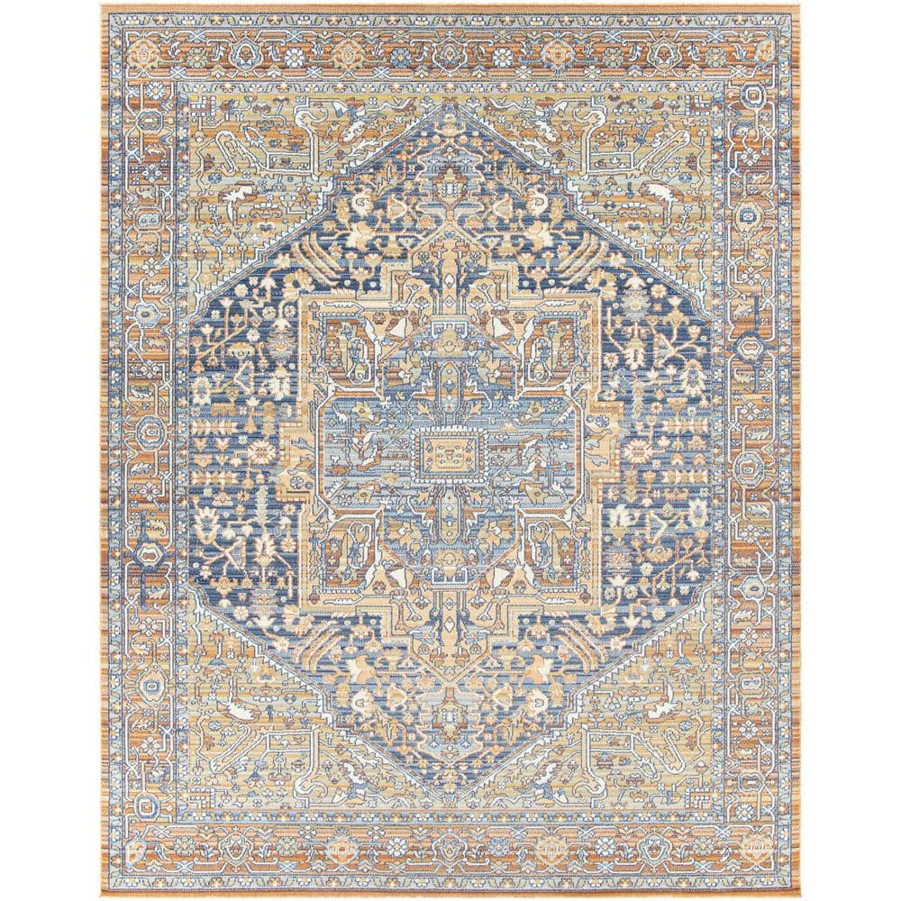 Livabliss Sequoia Burnt Orange 7 ft. 10 in. x 10 ft. Indoor/Outdoor ...