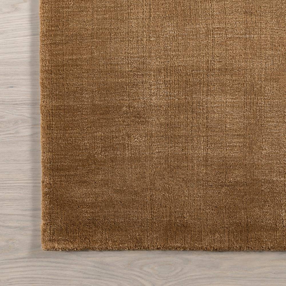 Wheat Flat Woven Handmade Wool-Blend Rectangular Area Rug