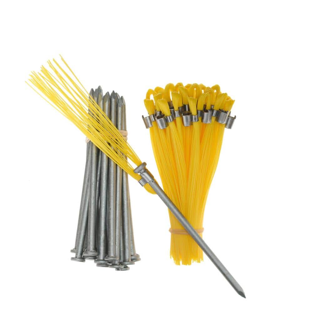 6 in. Yellow Survey Markers – Whiskers with Steel Nails (25-Pack) price history on PriceWatchPro