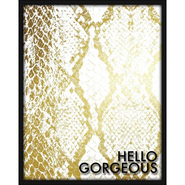 Linden Ave 16 in. x 20 in. “Hello Gorgeous” Shadowbox Wall Art