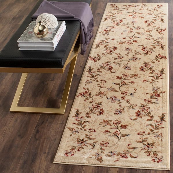 Lyndhurst Beige 2 ft. x 8 ft. Border Runner Rug