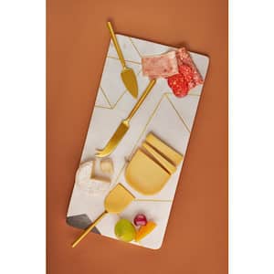 18 in. Moonlight Marble with Knives Cheese Board
