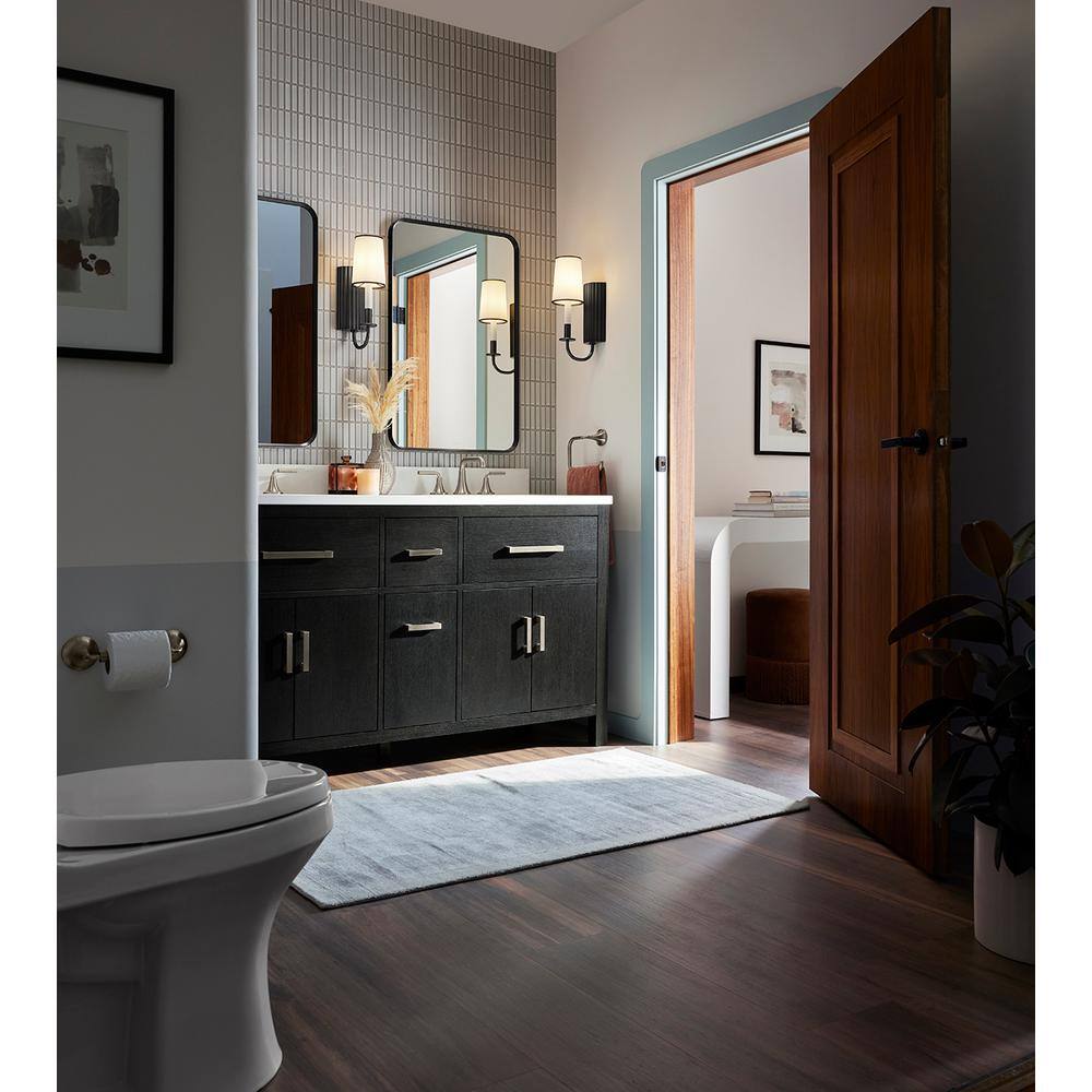 Brushed Nickel Pivoting Toilet Paper Holder