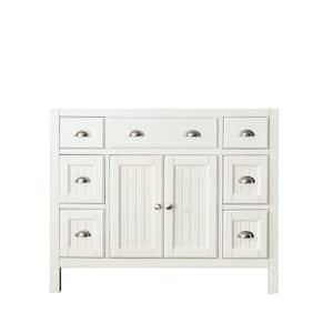 Hamilton 42 in. Vanity Cabinet Only in French White
