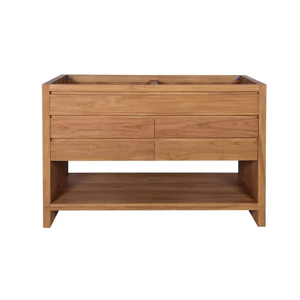 Avanity Kai 48 in. Bath Vanity Cabinet without Top in Natural Teak