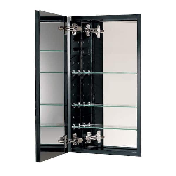 Broan-NuTone I Color 15 in. W Recessed Mirrored Medicine Cabinet in Metallic Onyx-DISCONTINUED