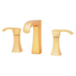 Lady 8 in. Widespread 2-Handle Mid-Arc Bathroom Faucet in Satin Gold