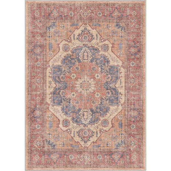 Red 3 ft. 3 in. x 5 ft. Apollo Antigua Vintage Persian Oriental Area Rug