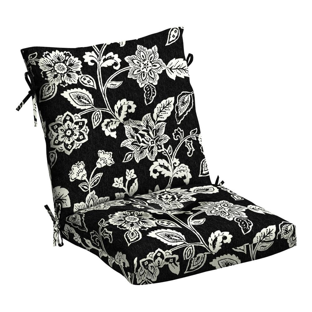 Outdoor Plush Modern Tufted Blow Fill Dining Chair Cushion, 21 x 40, Ashland Black Jacobean price history on PriceWatchPro