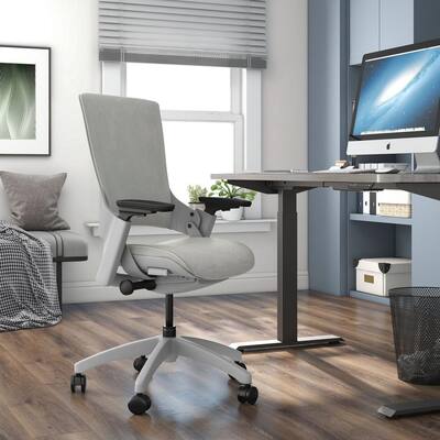 Asher Regular Gray Mesh-Seat 3D Adjustable Armrest Ergonomic Office Chair