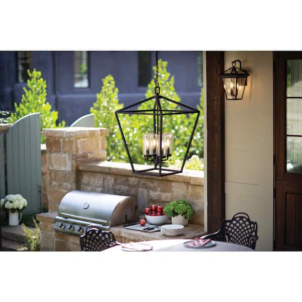 HINKLEY Alford Place Medium Oil Rubbed Bronze Outdoor Wall Mount Lantern