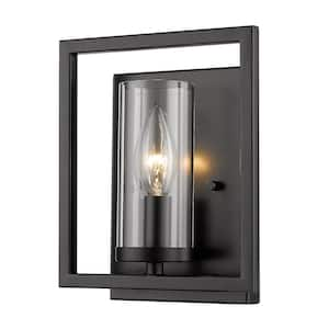 Marco 1-Light Matte Black Wall Sconce