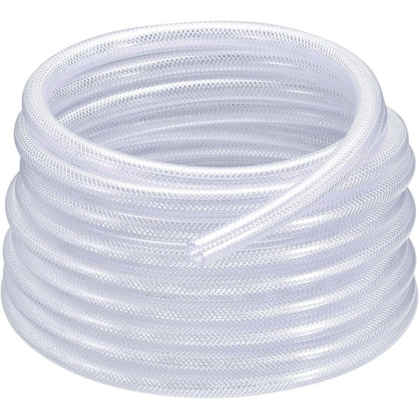 Wellco 1 in. OD x 3/4 in. ID x 10 ft. PVC Braided Vinyl Tubing Flexible and Durable