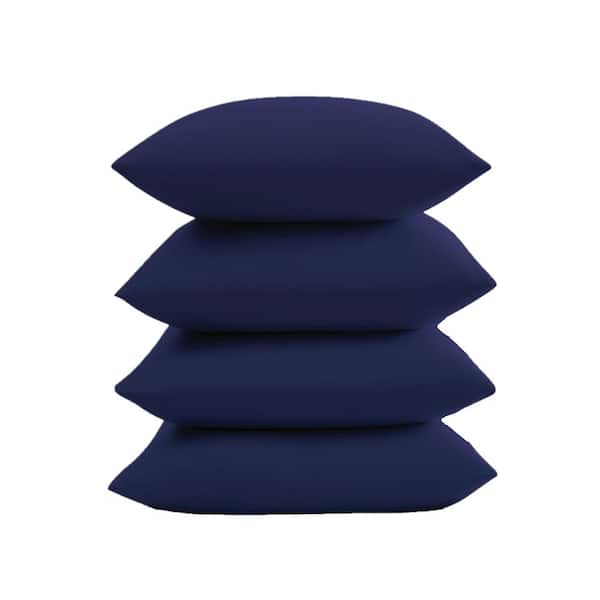 Truly Soft Everyday Navy Polyester Standard Pillowcase Set of 4