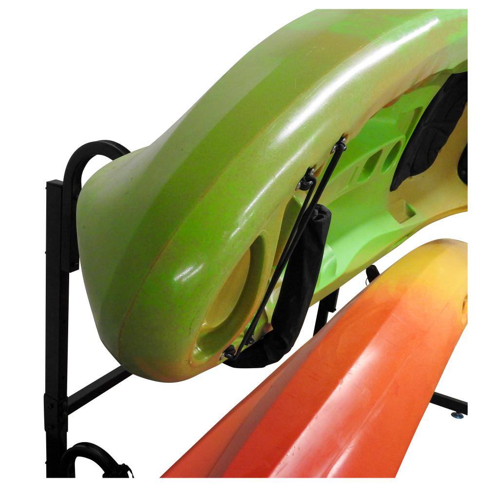 Heavy-Duty Black Steel Kayak/SUP Standing Storage Rack