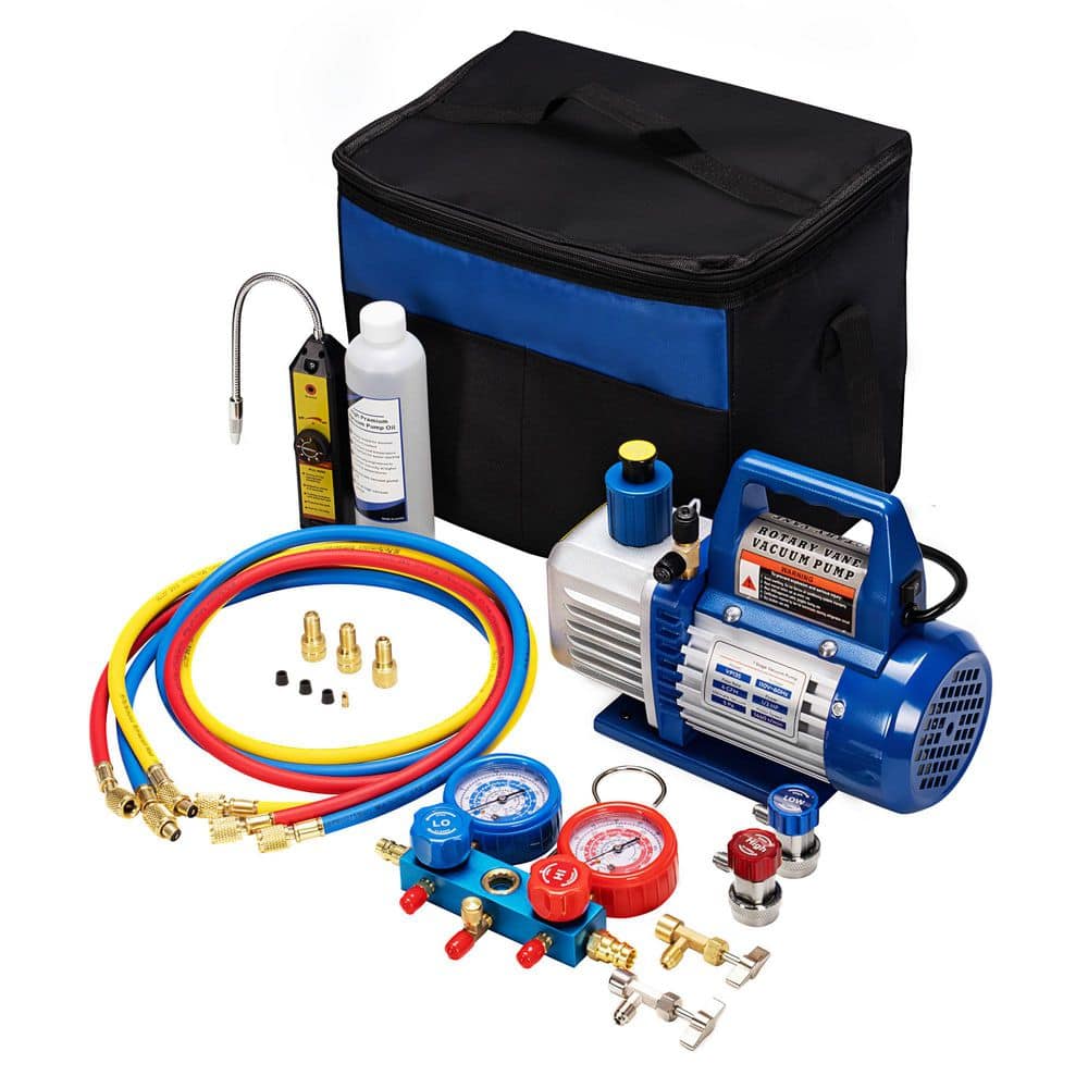 VIVOHOME 110V 1/3 HP 4CFM Single Stage Rotary Vane Air Vacuum Pump