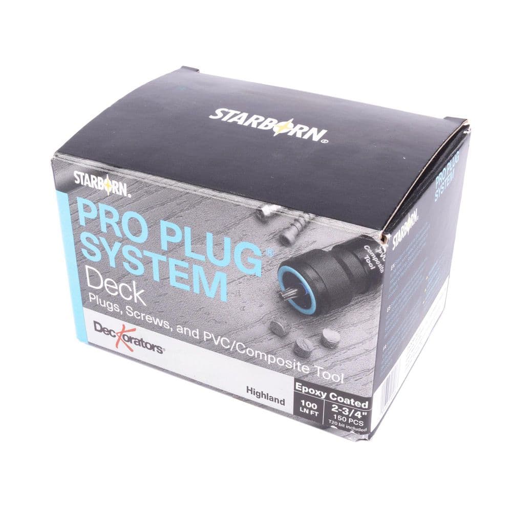 Altitude #10 x 2-3/4 in. Star Trim Head Pro Plug Composite Deck Hardware Pack 100LF Highland Brown (150-Pieces) price history on PriceWatchPro