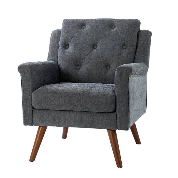 armchair charcoal grey