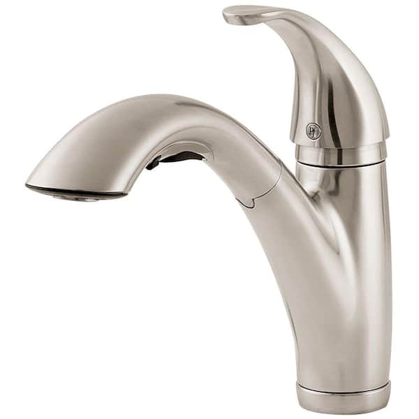 Pfister Parisa Single-Handle Pull-Out Sprayer Kitchen Faucet in Stainless Steel