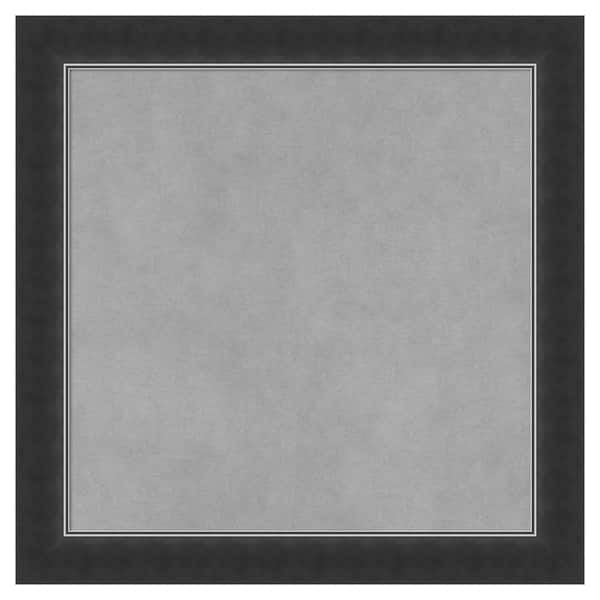 Amanti Art Corvino Black Narrow 19 in. x 19 in. Framed Magnetic Board