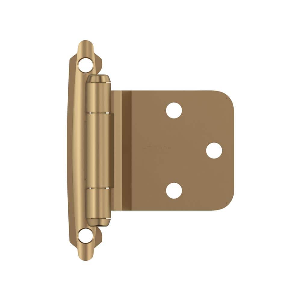 Champagne Bronze Variable Overlay Self Closing Cabinet Hinges
