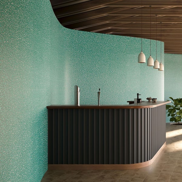 Coralis Seafoam Green 12 in. x 12 in. Frosted Matte Glass Mosaic Floor and Wall Tile (1 sq. ft./ Each)