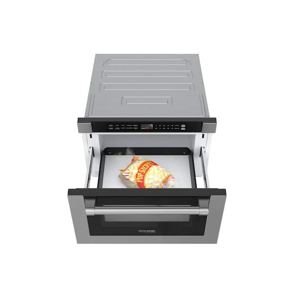 Koolmore 24 in. Black Stainless Steel Microwave Drawer, 1.2 cu. ft