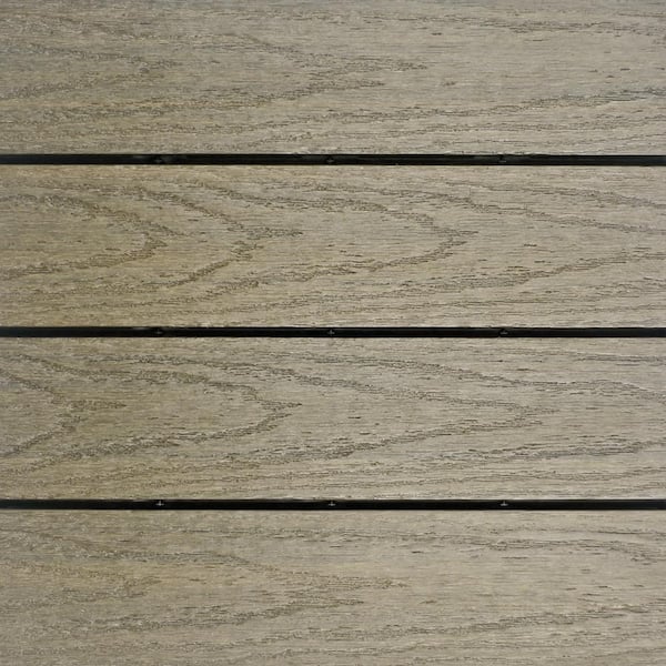 UltraShield Naturale 1 ft. x 1 ft. Quick Deck Outdoor Composite Deck Tile in Roman Antique (10 sq. ft. per box)