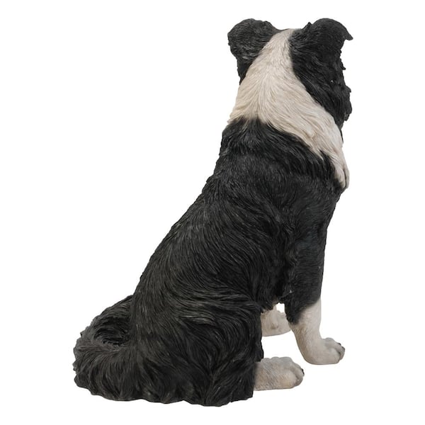 Sitting Border Collie Puppy Statue