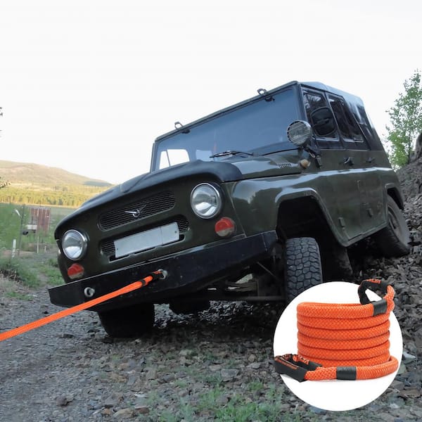20 ft. Recovery Tow Rope 30,580 lbs. Heavy-Duty Off Road Snatch Strap Extreme Duty Energy Snatch Strap for Truck ATV